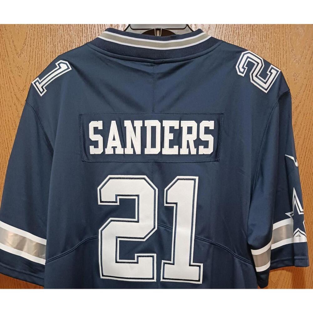Deion Sanders-Nike-Cowboys-Jersey-Blue-Used- Size:XL$100 - Picture 7 of 9